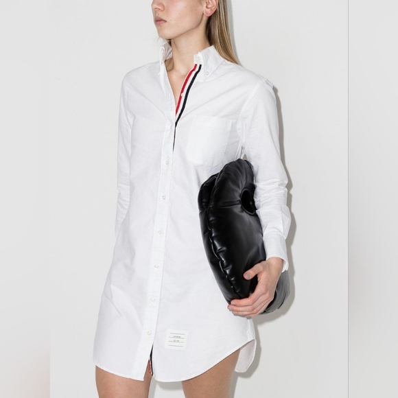 Thom Browne Dresses & Skirts - Thom Browne White Cotton Poplin Shirt Dress Size 3